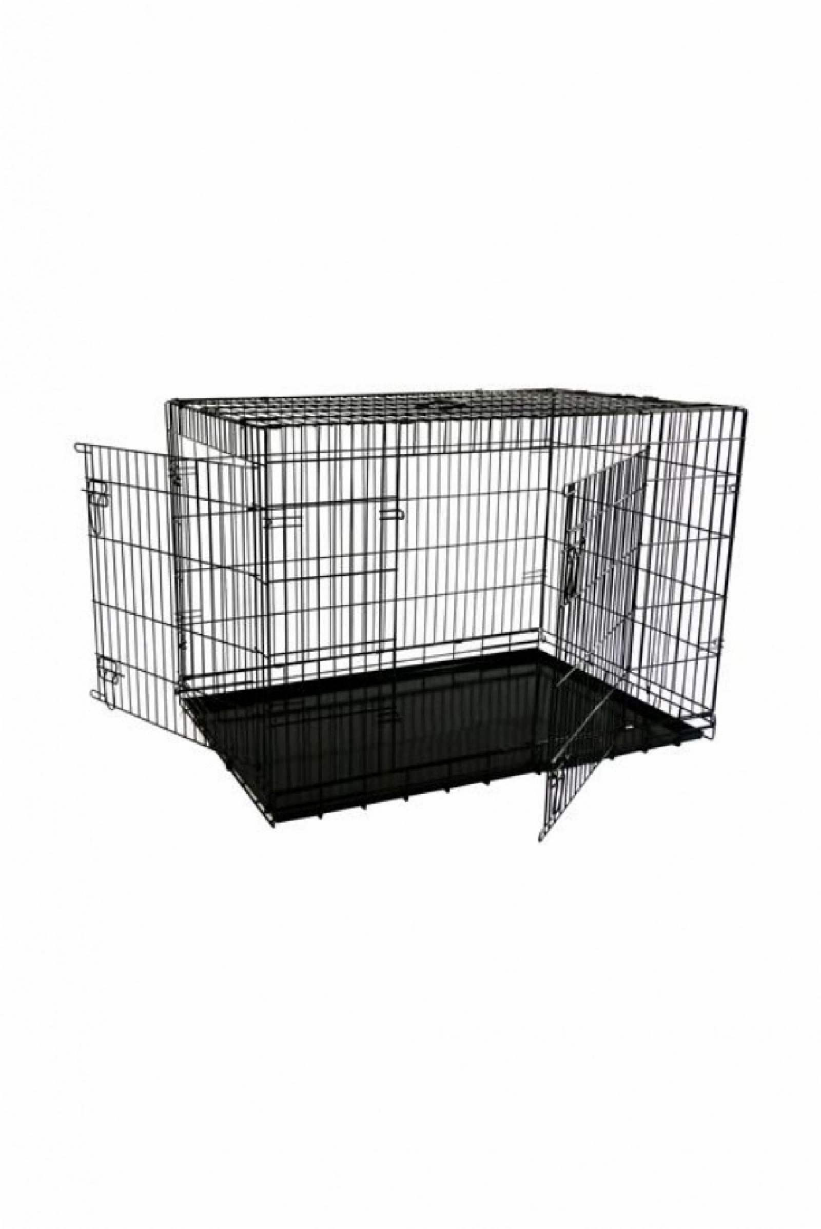 Papillon Клетка облегченная металлическая с 2 дверками 107*68*75 см черная (Economic wire cage black 2 doors) 151207L 151207L 15.200 кг 33521