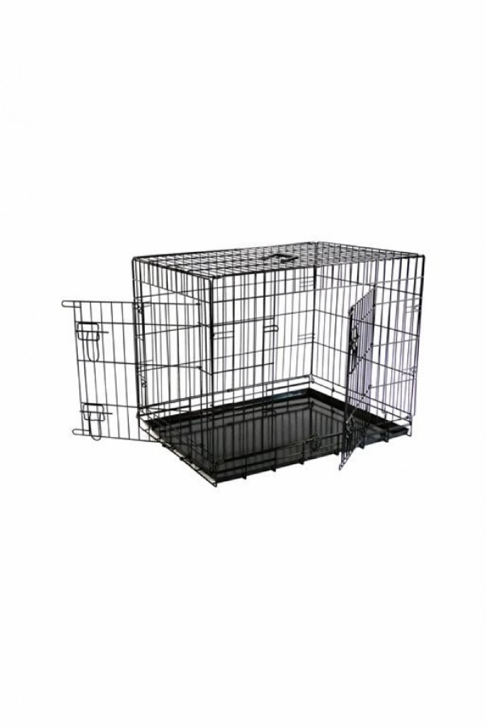 Papillon Клетка облегченная металлическая с 2 дверками 107*68*75 см черная (Economic wire cage black 2 doors) 151207L 151207L 15.200 кг 33521